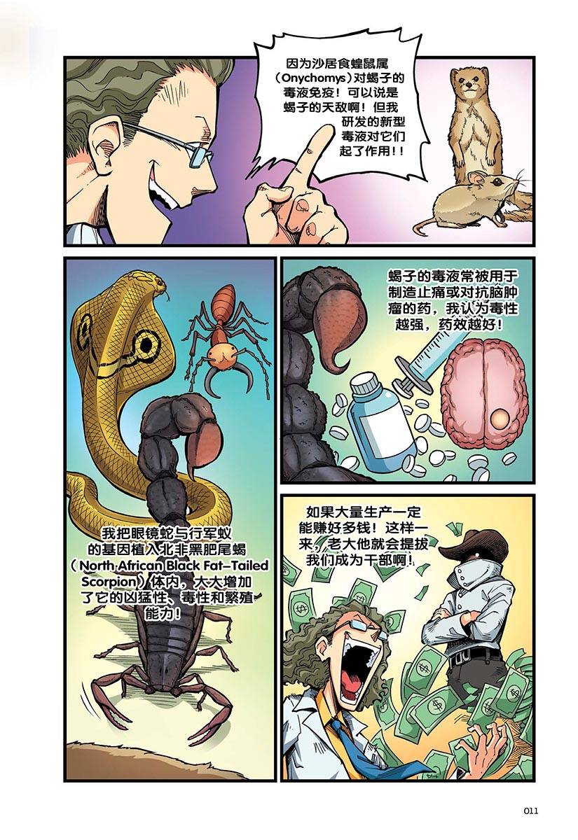 蛇蝎 亡月王作品集 X探险特工队极限求生系列04：致命蝎蛰